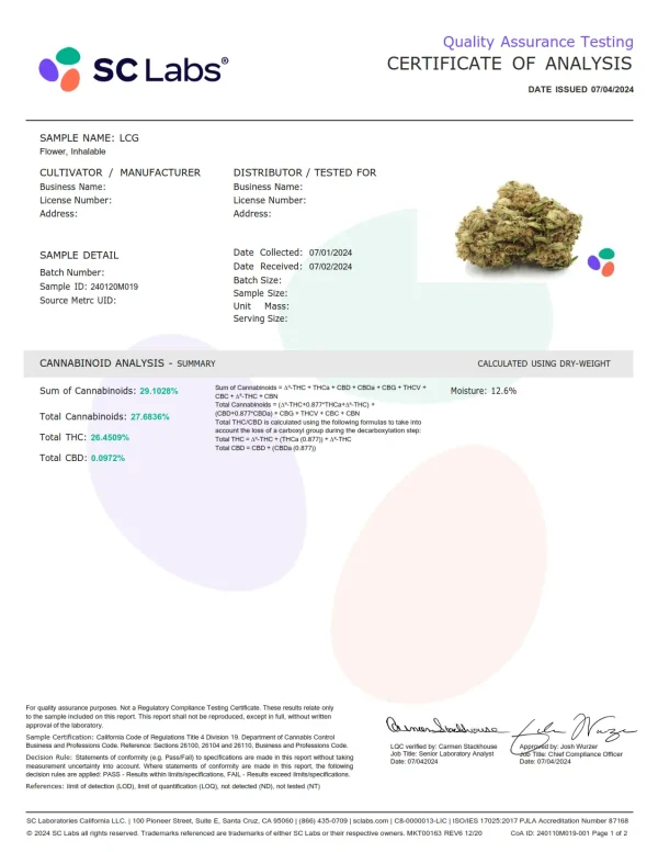 Cali LCG THCA Flower - Image 3