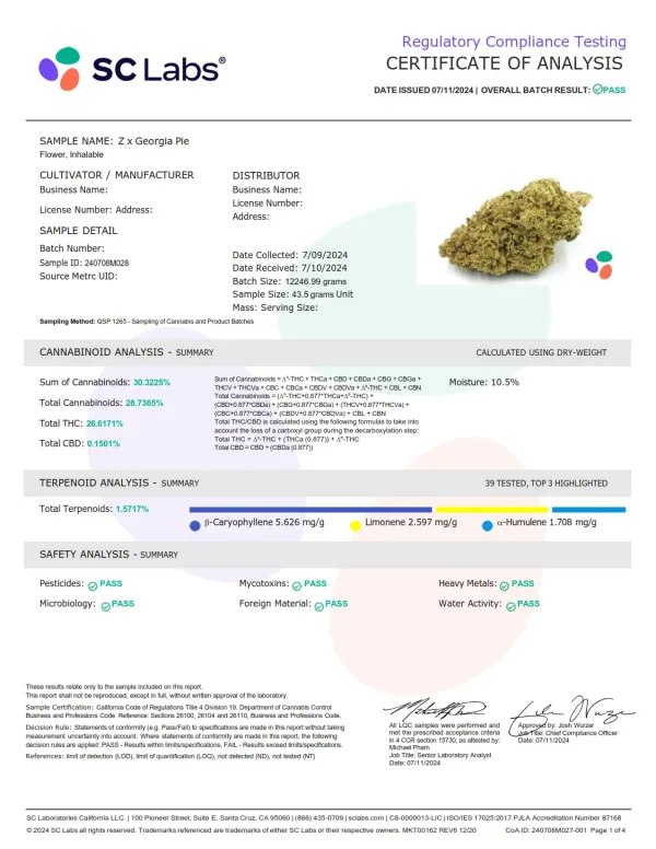 Zkittlez Pie THCA Flower - Image 3