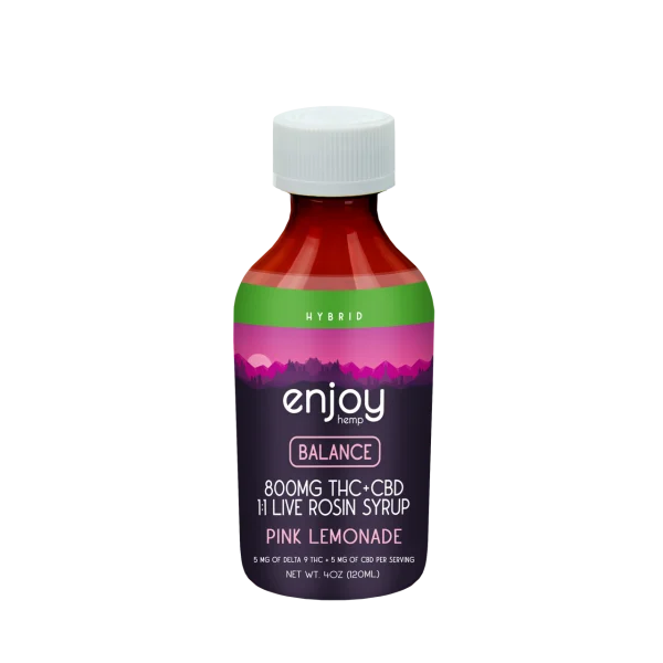 Live Rosin Delta 9 - CBD Syrup Balance - Pink Lemonade (Hybrid)