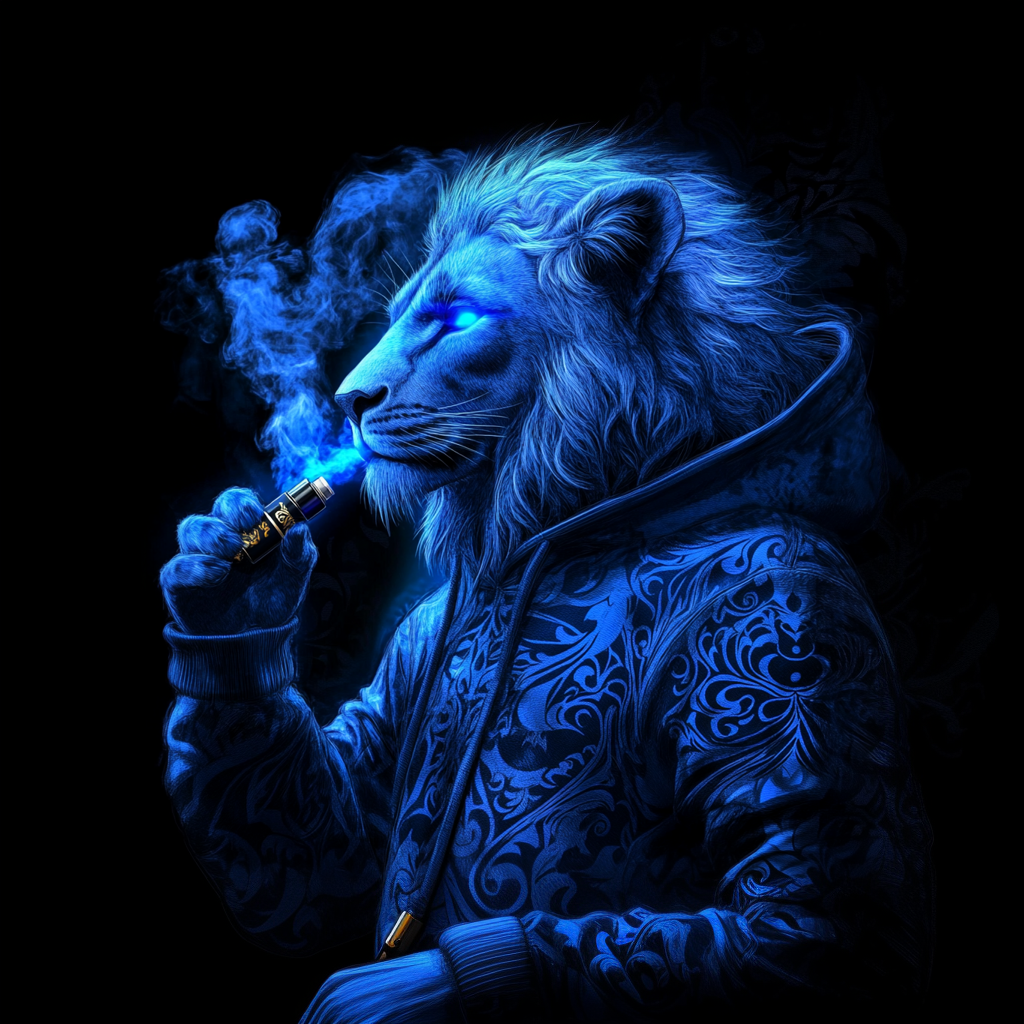 Blue lion vaping