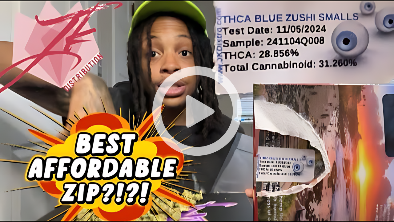 THCA Flower Smalls Review youtube video by GloWheezy (Chandler)