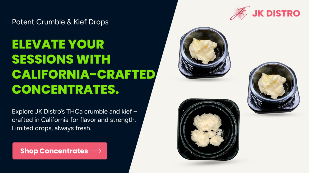California-crafted THCa concentrates, crumble, and kief, shop now!