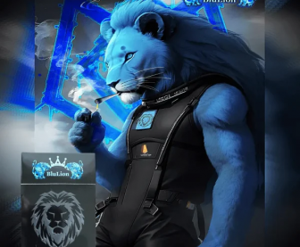 Blue lion smoking joint with blulion premium hemp lites box